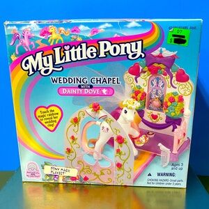 MY LITTLE PONY G2 VTG 1997 WEDDING CHAPEL WITH DAINTY DOVE PLAYSET  ORIGINAL BOX
